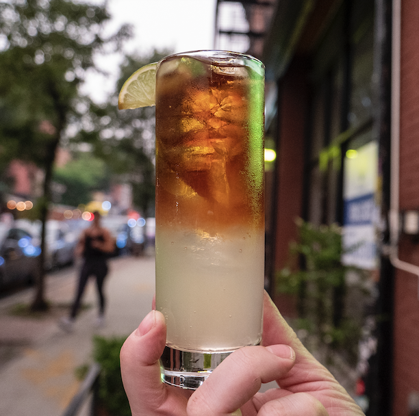 an evening cocktail in Williamsburg